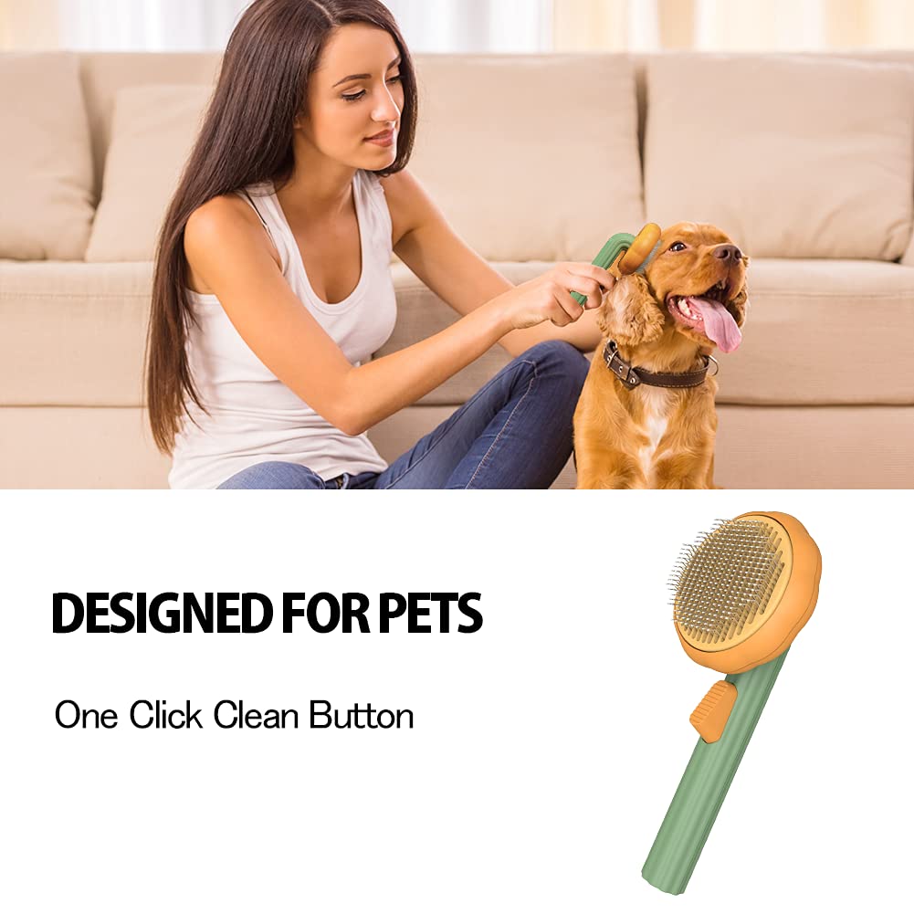 Self-Cleaning Slicker Brush