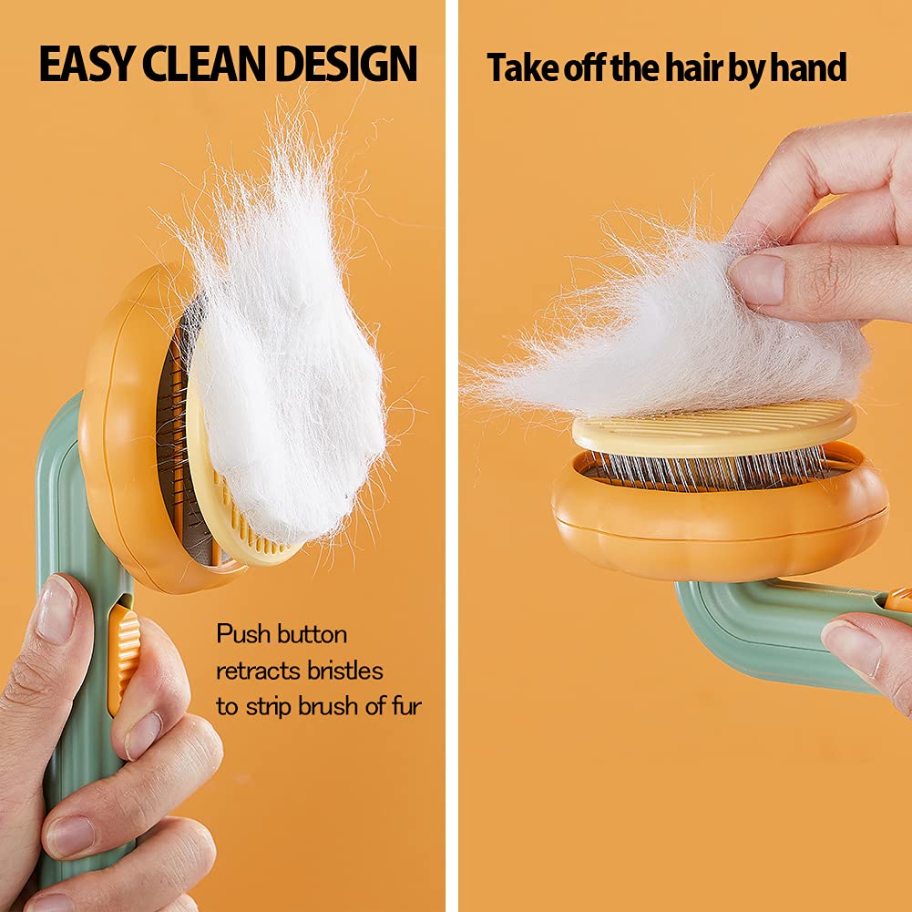 Self-Cleaning Slicker Brush
