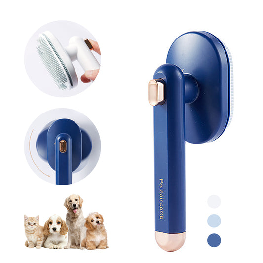 PAWELLE self-cleaning pet hair removal grooming comb